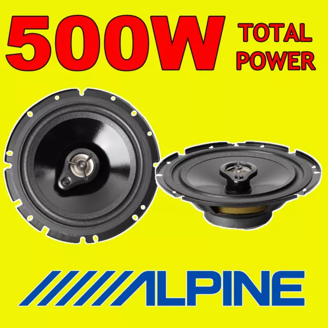 ALPINE 500W TOTAL 3WAY 16.5cm/6.5" SXV1735E SXE1725S CAR/VAN DOOR SHELF SPEAKERS