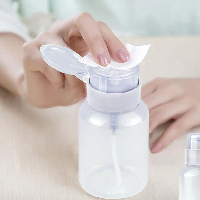 Distributeur Vernis à ongle Bouteille vide Abaisser récipient de liquide Pompe 3