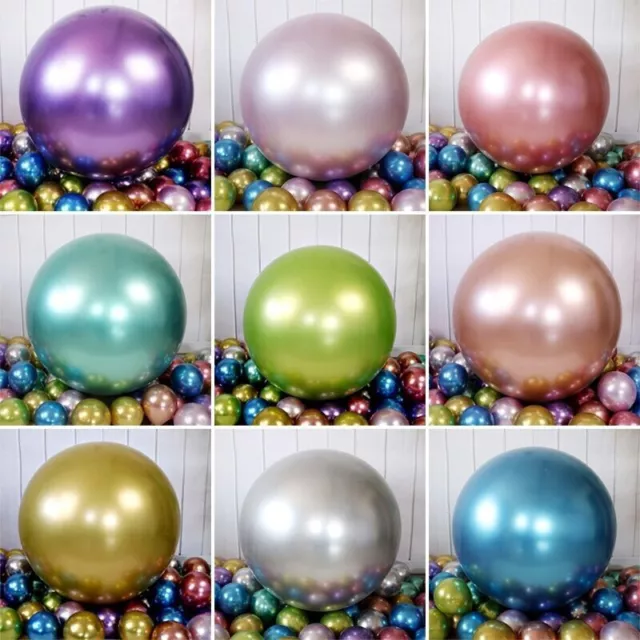 5X Round Latex Balloons 18 Inchs Wedding Decor Helium Big Large Giant Ballon UK