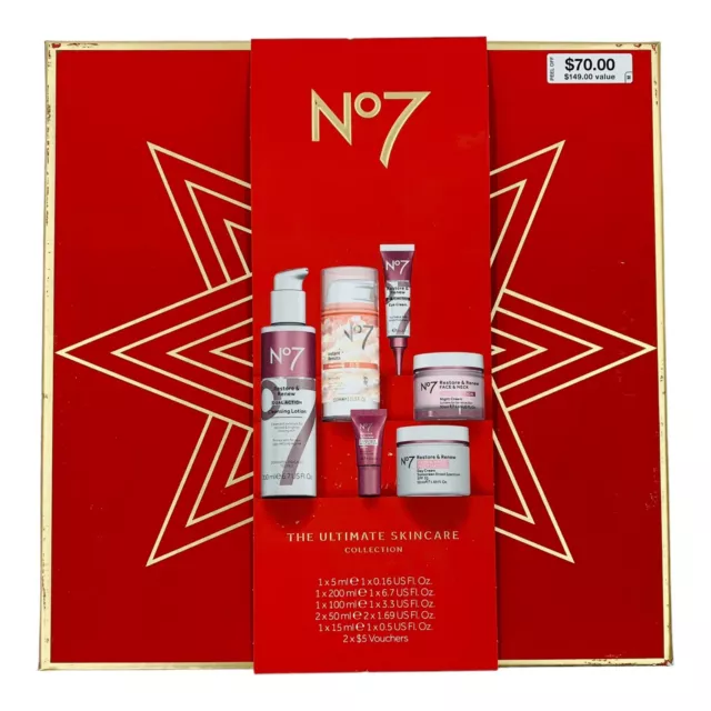 No 7 The Ultimate Skincare Collection 6 Piece Gift Set Exp. 07/2026