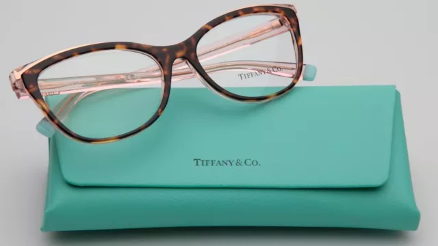 NEW TIFFANY & Co TF 2192 8287 Havana Pink EYEGLASSES 54-16-140 B40mm Italy