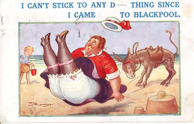 Donkey-large-lady-seaside-comic-postcard-posted-1926.webp