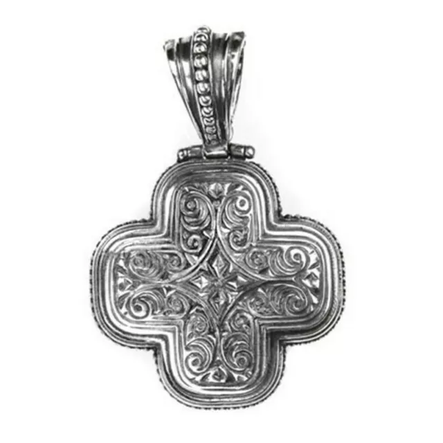 Gerochristo Sterling Silver Byzantine-Medieval Cross Pendant