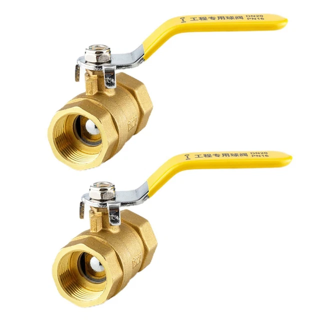 SHUT OFF BRASS Ball Valve Straight Line Two-Way Thread Switch for Pumps ...