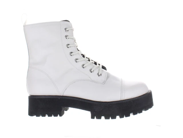 FARYLROBIN WOMENS CAMMY White Ankle Boots Size 11 7217847 22.67