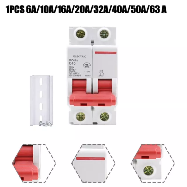 Reliable 2P AC Miniature Circuit Breaker for 50/60Hz AC Systems AC Disconnector