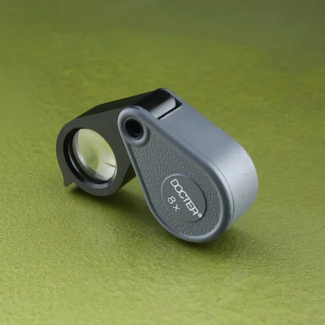 8x LUPA DOCTER (CARL ZEISS JENA) aumento 8 veces aplanado-acromato joyero ☆☆☆