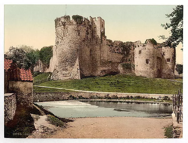 Castle II Chepstow Wales c1900 OLD PHOTO