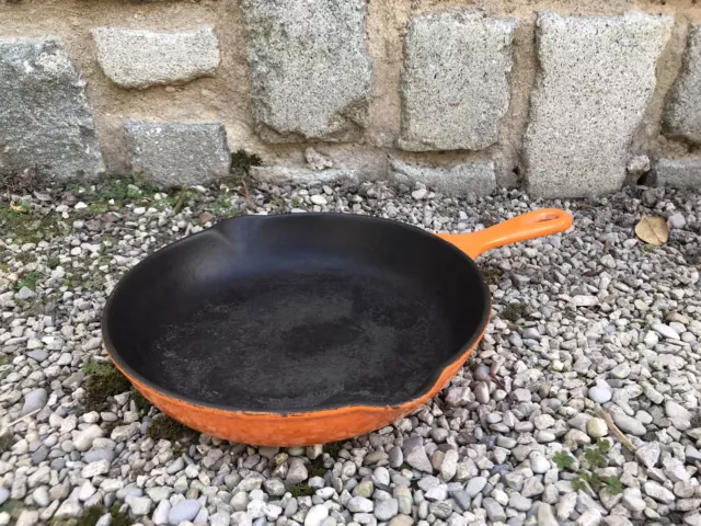 Poêle Orange Volcanique LE CREUSET Fonte Cast Iron Cousances