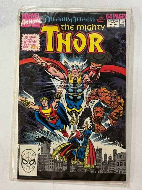The Mighty Thor Atlantis Attacks Marvel Comics Annual 14 1989 | Combined Shippin