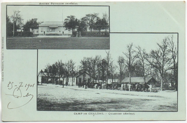 CHALONS SUR MARNE - Marne - CPA 51 - Vie MILITAIRE - le camp - Quartier general