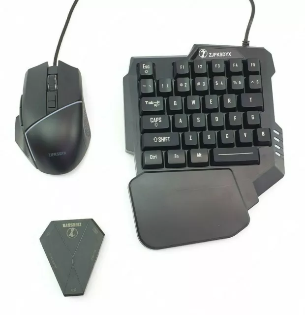  ZJFKSDYX C91 One Handed Gaming Keyboard and Mouse