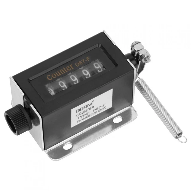 D67-F 5-Digit Mécanique Rearmable Manuel Main Tirer Coup Tally Comptoir