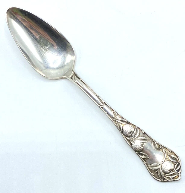 WM Rogers & Son AA Pat May 10 1910  6" Fruit Pattern Teaspoon VINTAGE