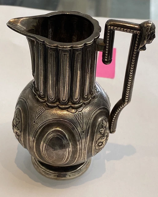 Tiffany & Co. Vintage Sterling Silver Small Pitcher 4” tall . Beautiful Detail!!