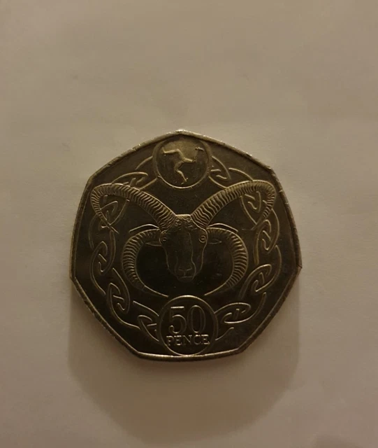 2017 MANX LOAGHTAN Ram Isle Of Man 50p Fifty Pence £4.99 - PicClick UK