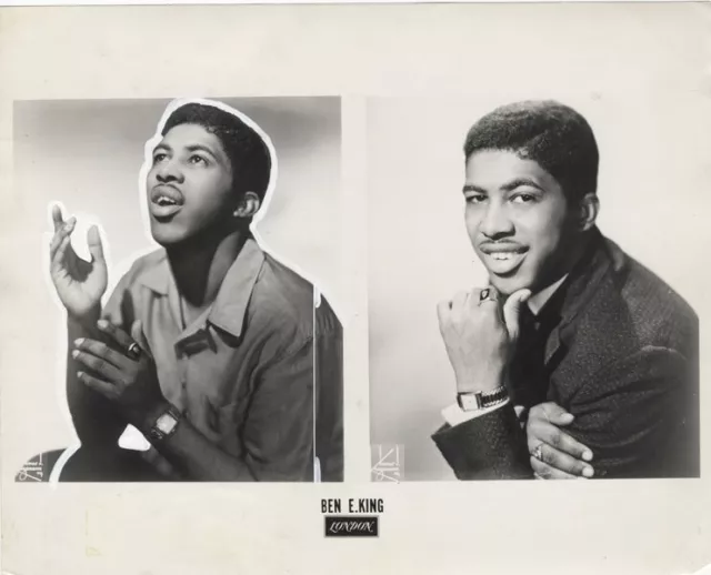 Ben E. King R&B Soul Singer Publicity Portrait Original 8x10 Photo Stamped 1961