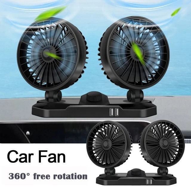 Refroidisseur Ventilateur d'air Ventilateur de voiture Usb à double tête