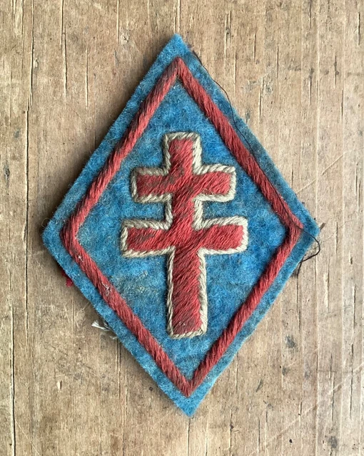French Army Rifle Patch RARE EXILIED WW2 wartime original free french army unit patch badge £35 ...