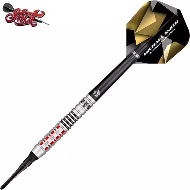 Shot Soft Darts Michael Smith Bully Boy Believe 90% Tungsten Softtip Darts NEU 3