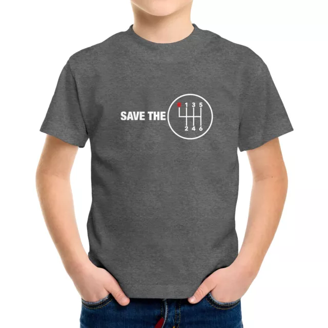 Save the Manual Transmission Toddler Kids Tee T-Shirt Shift Pattern Gift Printed