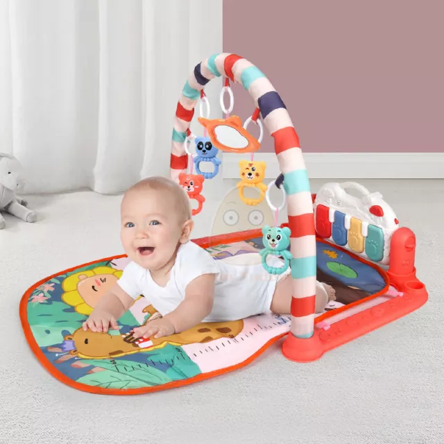 Baby Musical Activity Center Kick Play Piano Soft Baby Gym Floor Play Mat Toy