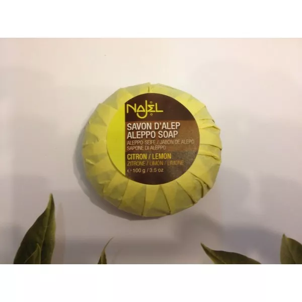 Savon d'Alep enrichi au citron 100 g Najel