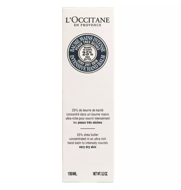 L'Occitane 25% Shea Butter Intensive Hand Balm (150ml) Brand New