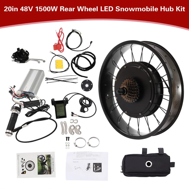 26 Zoll Fatbike E-Bike Umbausatz - 1000W Vorderrad Motor 48V