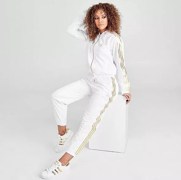 Tuta adidas hot sale bianca donna