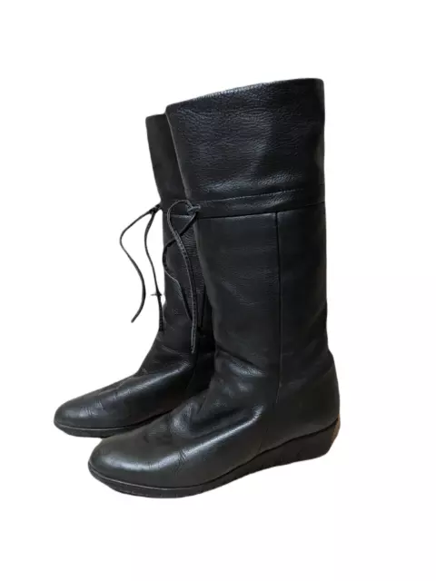 👕 Arcus   Pointure 37  👕 bottes cuir noir femme chaussures à enfiler
