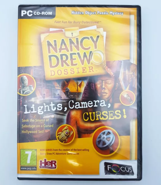 Nancy Drew Dossier: Lights, Camera, Curses! - PC CD-ROM - NEW & SEALED