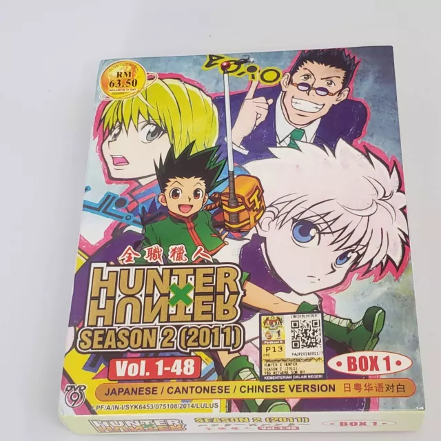 DVD Hunter X Hunter Season 1+2 Vol.1-210 End + 2 Movies + OVA English Dubbed