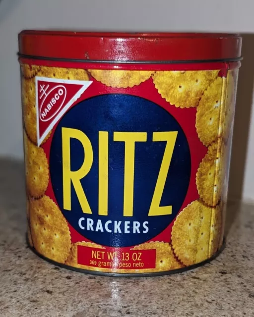 VINTAGE 1977 Nabisco Ritz Crackers Empty Collectible Tin