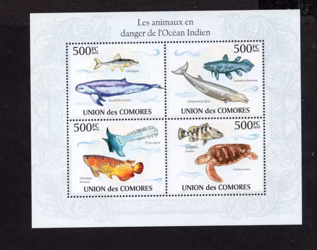 Comoros 2009 mini sheet of stamps Mi#2717-2720 MNH CV=10.8$