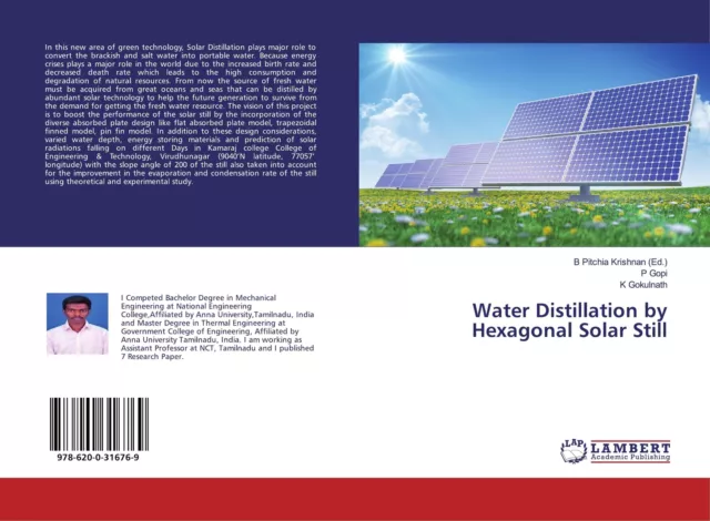 Water Distillation by Hexagonal Solar Still P. Gopi (u. a.) Taschenbuch Englisch