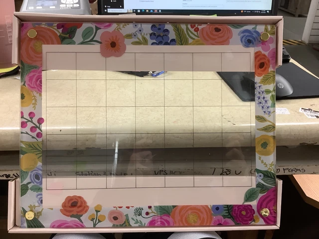 Horizontal Glass Board Garden Party 15"x12" - Rifle Paper Co. for Quartet