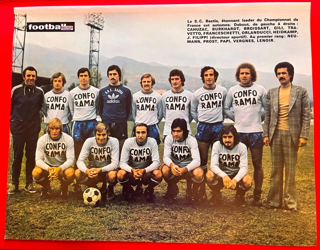 Panini FOOTBALL 75 / 76 CLAUDE PAPI BASTIA #28