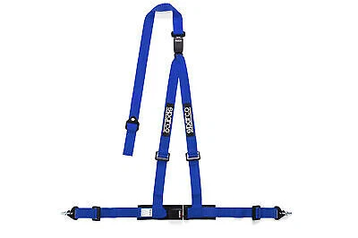 Sparco 3 Point Snap On Fixing Double Release Buckle Latch Street Racing Harness