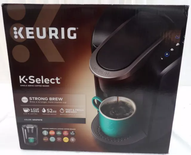 KEURIG KSELECT SINGLESERVE KCup Pod Coffee Maker Matte Black 80.96