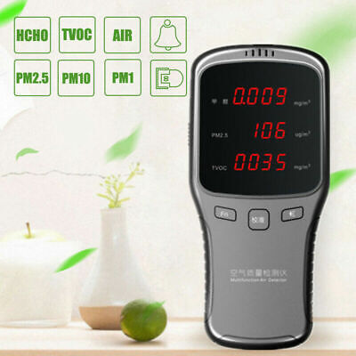 Luft Qualitäts Monitor PM2.5 / 10 Formaldehyd HCHO TVOC LCD Digital Detektor