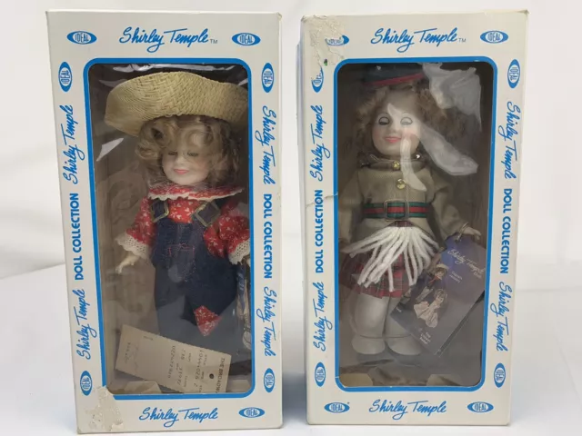 Lot of 2 - 1982 VINTAGE IDEAL 8" SHIRLEY TEMPLE Wee Willie Winkie & Sunnybrook