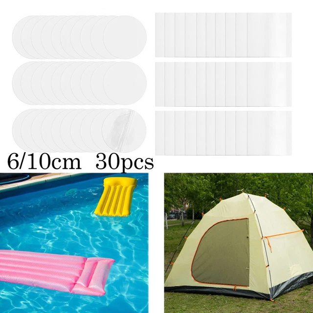 Kit 10 Patches TPU Transparents Autocollants - Réparation étanche Piscine Spa Matelas Gonflable | Rustines Auto-adhésives - 8