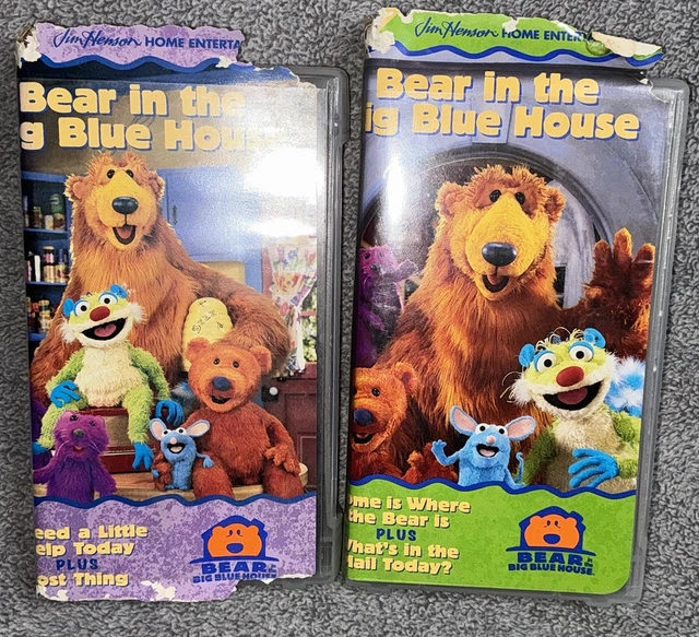 BEAR IN THE Big Blue House VHS Lot Vol. 1 & 4 Original Jim Henson ...