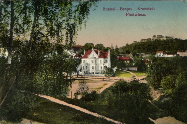 CPA AK BRASOV BRASSÓ Postwiese ROMANIA (502629)