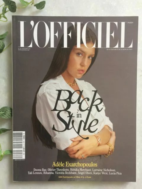 L'Officiel mode 1037 septembre 2019 magazine Adèle Exarchopoulos Paris cover