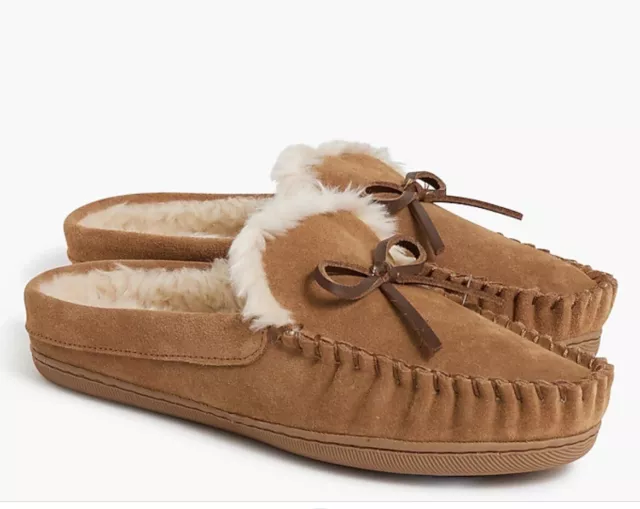 J Crew Sherpa Slippers Woman’s  Size 9 NEW