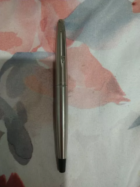 Parker 45 Stainless Steel & Black Extra Fine Stainless Steel Nib Fountain pen