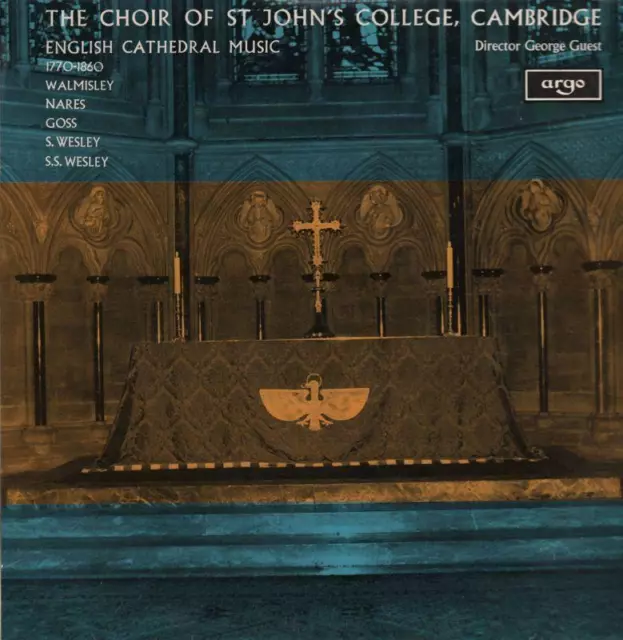 The Choir of St John's College, Cambridge(Vinyl LP)English Cathedral-Ar-VG/Ex-