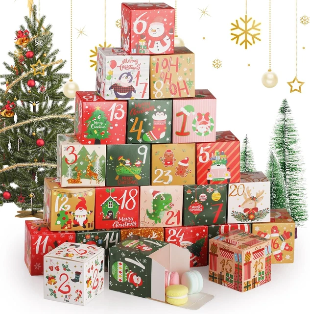 24 PCS ADVENT Gift Boxes, Advent Calendar 2026 DIY Christmas Advent ...